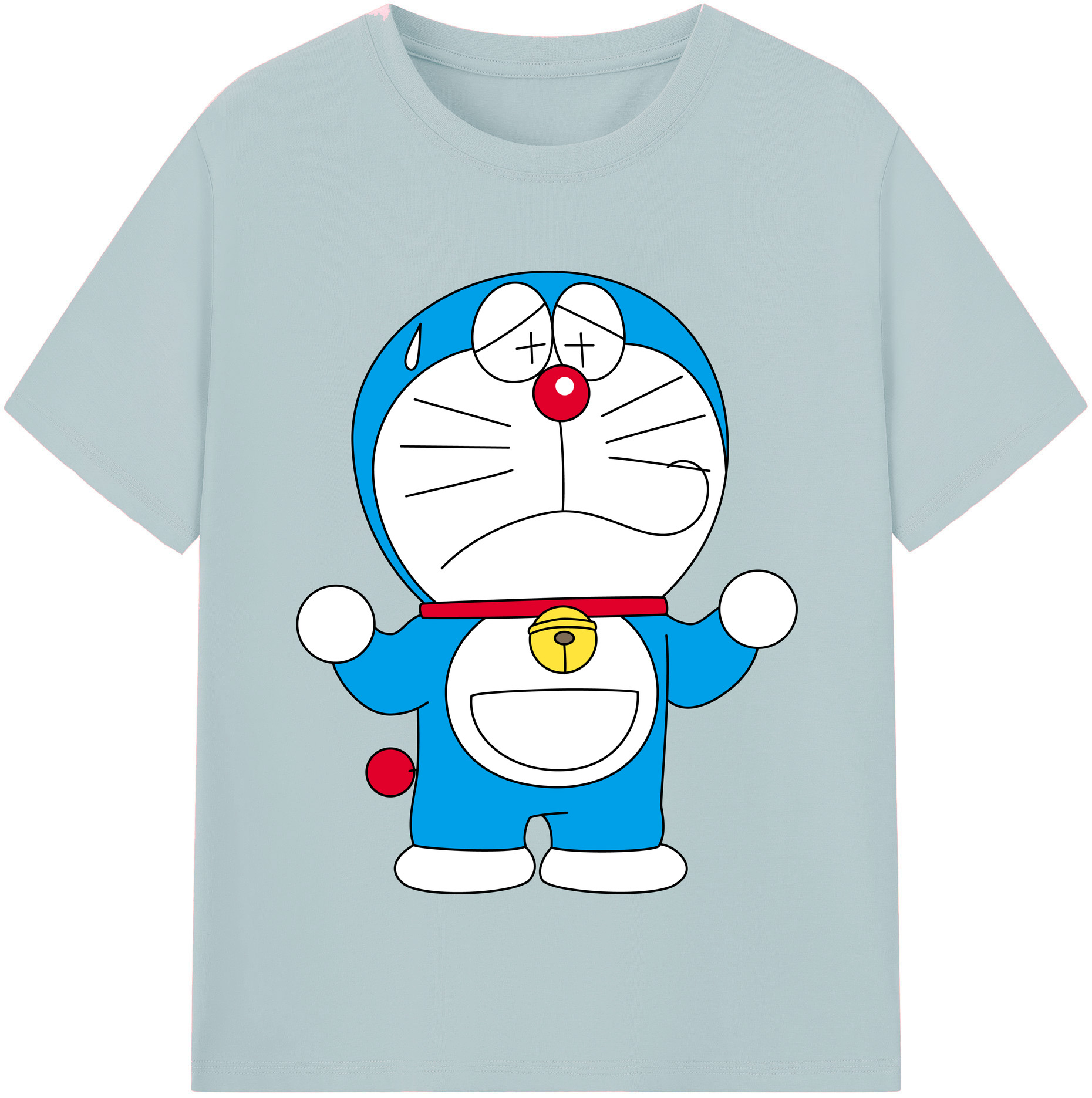 （画像用） ドラえもん Doraemon 綿100％半袖Tシャツ（フロントプリント）